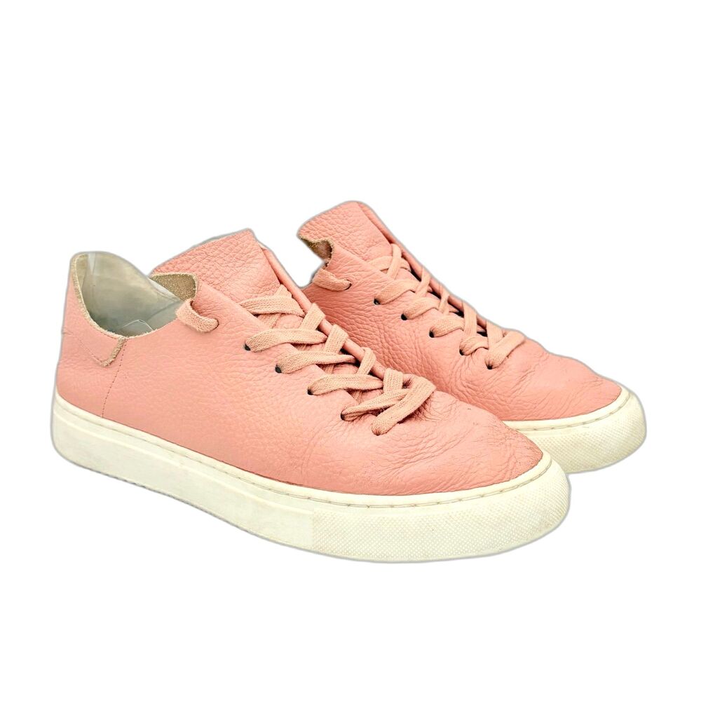 Sam Edelman Poppy Cali Rose Leather Lace-Up Low-Top Sneaker Women’s size 7M